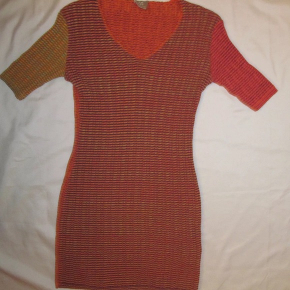 LA FEE MARABOUTEE Multi knit geometric mini dress - Picture 4 of 8